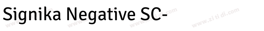 Signika Negative SC字体转换
